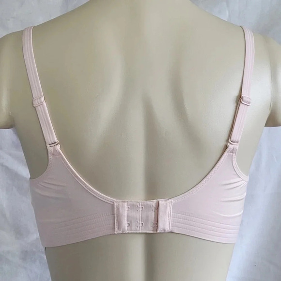 SMALL Hanes HU41 No Dig Support with Lift Wirefree Bra Light Pink NWOT - Picture 4 of 6